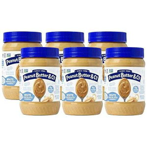 Peanut Butter & Co. White Chocolatey Wonderful Peanut Butter, Non-GMO Project Verified, Gluten Free, Vegan, 16 Ounce (Pack of 6)