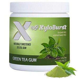 ?????? 100% ????, ?? ???, 100?? ? ? GMO, ??, ???? ???, ??? (??, 1? ?) XyloBurst Gum | Xylitol Chewing Gum | Sugar Free, Gluten Free, Keto Friendly | Aspartame Free Gum For