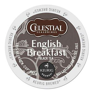 Celestial Seasonings �C���O���b�V�� �u���b�N�t�@�X�g �g���A�V���O���T�[�u �L���[���O K �J�b�v �|�b�h�A24 �� Celestial Seasonings English Breakfast Black Tea, Single-Serve Keurig K-Cup Pods, 24 Count