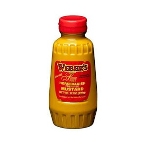 Buffalo's Own Weber's �u�����h �z�[�X���f�B�b�V�� �}�X�^�[�h �X�N�C�[�Y �{�g�� 12 �I���X�B Buffalo's Own Weber's Brand Horseradish Mustard Squeeze Bottle 12oz.