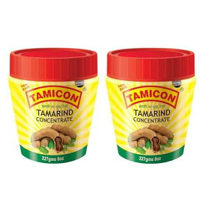 Tamicon Tamarind Concentrate Sweet & Sour Tamarind Paste Authentic South Indian Style Flavor Perfect for Curries, Sauces, Dips & Soups 8.01 Oz (Pack of 2)