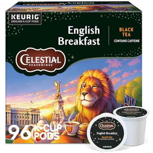 Celestial Seasonings English Breakfast Black Tea, Single-Serve Keurig K-Cup Pods, 96 Count