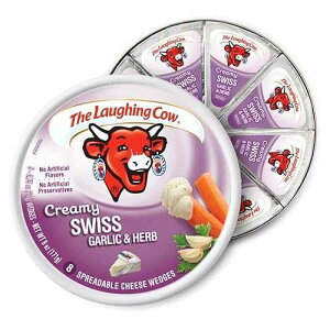 ?? ?, ????? ?? ??, 6?? ??? (4? ?) (?? ? ??) (??? ??? ?? & ??) The Laughing Cow Laughing Cow, Light Garlic & Herb, Cheese Spread, 6oz Round (Pack of 4) by Laughing Cow [F