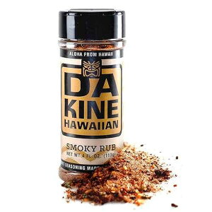 Da Kine Hawaiian Premium BBQ Dry Rub Seasoning - Authentic BBQ Seasoning Blend, Perfect Gourmet Rub Spices for Smoking, Grilling & Cooking - Gluten-Free, Low Sodium, No MSG - Smoky Flavor (4 oz - 1 Pack) Da Kine