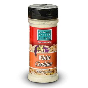 White Cheddar Cheese Popcorn Seasoning - Wabash Valley Farms White Cheddar Cheese Powder, Fat Free Powder for Popcorn, Seasoning (5.2 oz) White Cheddar Cheese Popcorn Seasoning - Wabash Valley Farms White Cheddar Cheese