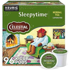 Celestial Seasonings �X���[�s�[�^�C�� �n�[�u�e�B�[�A�V���O���T�[�u �L���[���O K �J�b�v �|�b�h�A96 �J�E���g Celestial Seasonings Sleepytime Herbal Tea, Single-Serve Keurig K-Cup Pods, 96 Count