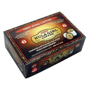 Hula Girl 100% Kona Coffee, Single Serve for Keurig K-Cup Brewers, Medium Roast, Works in the New K2