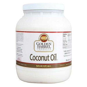 �S�[���f�� �o���� �R�R�i�b�c �I�C�� (96 �t�ʃI���X) Golden Barrel Coconut Oil (96 fl. oz.)