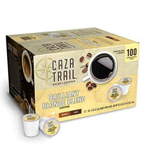 ?? ??? ??, ??? ???, 100? ?? ?? ? Caza Trail Coffee Pods, Blonde Roast, Single Serve (Packing May Vary) , 100 Count (Pack of 1)