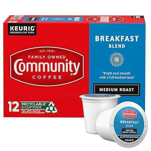 ???? ?? ????? ???, ??? ??? ?? ?? ??? K-? ??, 12?? (1?) Community Coffee Breakfast Blend, Medium Roast Single-Serve Keurig K-Cup Pods, 12 Count (Pack of 1)