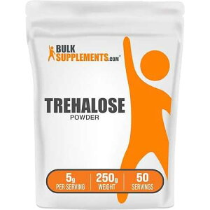BulkSupplements.com Trehalose Powder - Natural Sweetener, Trehalose Sugar Substitute - Vegan & Gluten Free, 5g per Serving, 250g (8.8 oz) (Pack of 1) BulkSupplements.com Trehalose Powder - Natural Sweetener, Trehalose