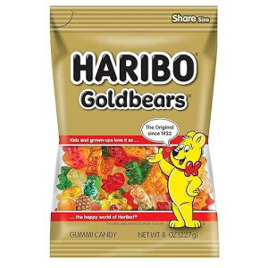 ??? ?? ??, ???? ????, 227g ? (10? ?) HARIBO Gummi Candy, Original Goldbears Gummy Bears, 8 Ounce Share Size Bags (Pack of 10) Delicious Soft & Chewy Sweet Snacks, Assorted Fruity Flavors