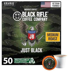?? ??? ?? ??? ??? ??, ??? ??? K ?, 50? ?? ?? ?? ?? Black Rifle Coffee Company Just Black, 50 Count, Medium Roast K Cups - Single Serve K Cups Coffee Pods - Kcup Pods Compatible with