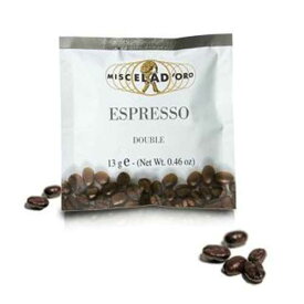 Miscela D'Oro エスプレッソ ダブル (レギュラー) - エスプレッソ ポッド 100 個 Miscela D'Oro Espresso Double (Regular) - 100 Espresso Pods