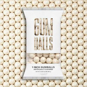 ?? 2.54cm ?? ?? ??? ?? ? - 907g ?? - ??? ? 120? ?? ? - ?? ?? ??? ?? ??? ?? Candy Envy - Shimmer White Gumballs - 1 Inch - Approximately 113 Gumballs Per 2lb Bag - Bulk White Can