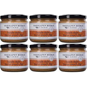 ??? ?? ?? ?? ?? ??? ?? ? ? 10 ?? ? 6? Terrapin Ridge Farms Hatch Chile Bacon Ranch Dip ? Creamy, Spicy Gourmet Dip & Condiment ? 6 Pack, 11 Oz Jars