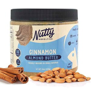 Nutty Novelties Gourmet Cinnamon Almond Butter for Toast, Smoothies, and Baking - High Protein & Healthy, Keto & Paleo Friendly - Non-GMO, No Artificial Ingredients - Creamy Nut Butter - 15 Ounces