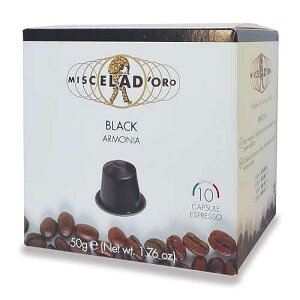 Miscela d'Oro Espresso - �l�X�v���b�\�݊��J�v�Z�� - �t���P�[�X - ���ׂẴu�����h (�u���b�N) Miscela d'Oro Espresso - Nespresso Compatible Capsules - Full Case - All blends (Black)