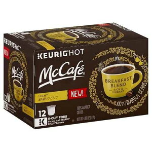 McCafe �u���b�N�t�@�X�g �u�����h �R�[�q�[ K �J�b�v�A12 �J�E���g�����{�b�N�X (2 �p�b�N) McCafe McCafe Breakfast Blend Coffee K-Cups, 12-Count Retail Box (Pack of 2)