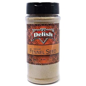 ���̂����������Ӄt�F���l���V�[�h�A�I�[���i�`�������A6�I���X It's Delish Its Delish Ground Fennel Seeds All Natural, 6 Ounce
