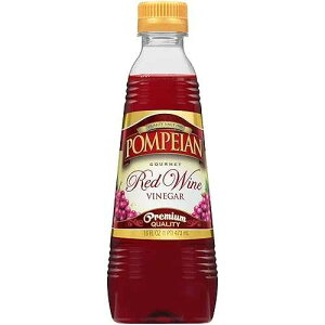 Pompeian Gourmet Red Wine Vinegar, Perfect for Salad Dressings, Marinades & Sauces, Naturally Gluten-Free,16 FL. OZ., Pack of 12 Pompeian Gourmet Red Wine Vinegar, Perfect for Salad Dressings, Marinades & Sauces, N