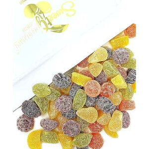 SweetGourmet �C���O���b�V�� �t���[�c �g���[�` | �l�H���F������э����s�g�p | 3�|���h SweetGourmet English Fruit Pastilles | No Artificial Colors & Flavors | 3 Pounds