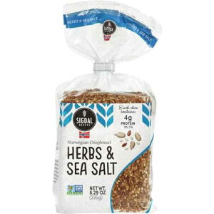 ??? ???? ?? ? ?? ??, ??? ???????, 8.29?? (2?) Sigdal Bakeri Herbs & Sea Salt Norwegian Wholegrain Crispbread | All Natural Non-GMO, 8.29 oz (235g) (Pack of 2)