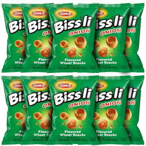 Osem Bissli �I�j�I�������̃J���J�������X�i�b�N - ���F����ۑ����s�g�p�A2.5 �I���X�o�b�O (10 �p�b�N) Osem Bissli Onion Flavored Crunchy Wheat Snack -No Food Coloring or Preservatives, 2.5 Ounce Bags (Pack of 10)