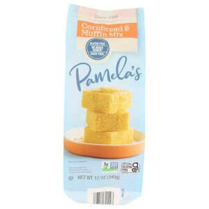 Pamela's �O���e���t���[ �R�[���u���b�h�ƃ}�t�B�� �~�b�N�X�A12 �I���X (3 �p�b�N) Pamela's Products Pamela's Gluten Free Cornbread and Muffin Mix, 12 oz (Pack of 3)