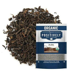 Organic Positively Tea Company�A�v�[�A�����A���[�Y���[�t�A4�I���X Organic Positively Tea Company, Pu-Erh Tea, Loose Leaf, 4 Ounce