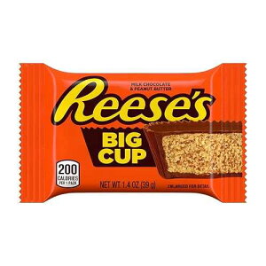 REESE'S BIG CUP �s�[�i�b�c�o�^�[�J�b�v�A�~���N�`���R���[�g�ŕ���ꂽ�s�[�i�b�c�o�^�[�J�b�v�L�����f�B�A1.4�I���X�A16�i2�p�b�N�j REESE'S BIG CUP Peanut Butter Cup, Milk Chocolate Covered Peanut Butter