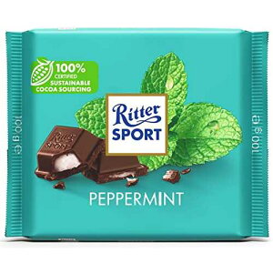 ���b�^�[�X�|�[�c �`���R���[�g�o�[ �y�p�[�~���g�A3.5�I���X Ritter Sport Chocolate Bar Peppermint, 3.5 oz