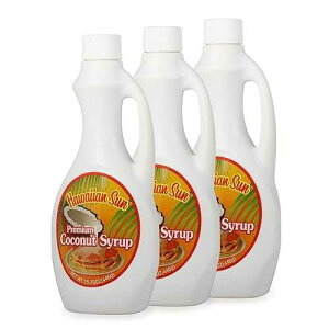 �v���~�A���n���C�A���R�R�i�b�c�V���b�v 3�p�b�N Hapa's Gourmet Inc. 3 Pack of Premium Hawaiian Coconut Syrup