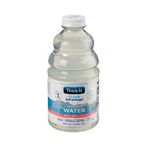?? ?????H2O ?? ??? ? - ?? ??, 1.36?? ? (4? ??) Thick-It Clear Advantage Mildy Thick Water, Nectar Consistency, Ready-to-Drink, Digestible Swallowing Aid, Hydration on the Go, Convenient & Ready