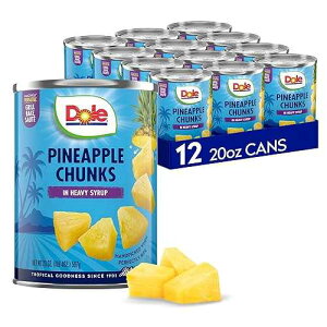 ? ??? ???? ??, ?? ??, 20??, 12?? Dole Pineapple Chunks in Heavy Syrup - Dole Canned Fruit - Rich Source of Vitamin C - 20 oz Can - 12 Pack