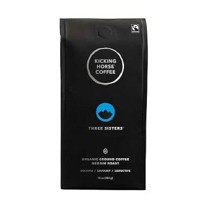 Kicking Horse Coffe, Three Sisters, e, Medium Roast, Ground, 10 oz - Certified Organic, Fairtrade, Kosher Coffee Kicking Horse Coffe, Three Sisters, e, Medium Roast, Ground, 10 oz - Certified Organic, Fairtrade