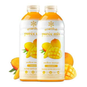 ?????? ??? ?? + ??, 100% ?? ?? ??, Non-GMO, ????, ?? - 1.42?? - 2? ?? Smartfruit Mellow Mango + Immunity ? 100% Real Fruit Puree w/Mango, Banana, Apple, Pineapple ? Great for Smoo