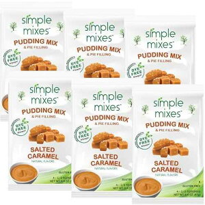 ?? ?? ?? ???? ?? ??, ?? ??, ??? ???, ?? ???, ???, ??? ??, ??, 6? ? Simple Mixes Natural Instant Pudding & Pie Filling Mix, Healthy Snack, Salted Caramel (Butterscotch),