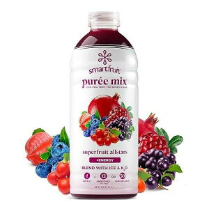 ?????? ????? ???? + ??, 100% ?? ?? ??, Non-GMO, ????, ?? - 1.42?? Smartfruit Superfruit All-Stars + Energy ? 100% Real Fruit Puree with Blueberry, Pomegranate, Acai & Goji Berries ?