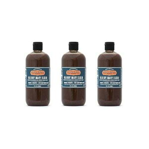 Bloody Mary Elixir (3 �p�b�N) - ���ׂēV�R�u���b�f�B�}���[�������~�L�T�[ 16 �I���X �X�N�C�Y �{�g�� Pacific Pickle Works Bloody Mary Elixir (3-pack) - All natural Bloody Mary seasoning mixer 16oz squeeze bottle