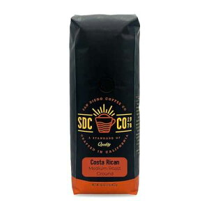 San Diego Coffee Costa Rican, Medium Roast, Ground Coffee, 16-Ounce Bag Cafe molido tostado