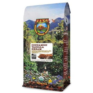 Low Acid Organic Coffee ? Whole Bean, Mold-Free & Stomach Friendly by Java Planet, Cinnamon and Vanilla, Medium Dark Roast, Arabica Gourmet Coffee Grade A, Smithsonian Bird Friendly, 1LB Bag Low Acid Organic Coffee