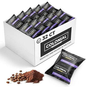 ???? ?? ??, ?? ?? ?? ?, ???? ??? ???, ?? ?? ???? ?? ?? ?? ?, (2.5?? ?, 32?) COLONIAL INTERNATIONAL COFFEE Colonial Coffee 32 Count Single Pot Coffee Packets ? 100% Arabi