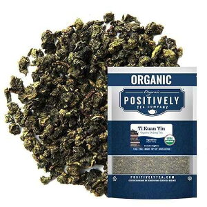 Organic Positively Tea Company�ATi Kuan ying�A�E�[�������A���[�Y���[�t�A4 �I���X Organic Positively Tea Company, Ti Kuan Yin, Oolong Tea, Loose Leaf, 4 Ounce