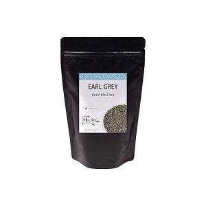 Decaffeinated Earl Grey Black Tea, Loose Leaf - Decaf, Bergamot Citrus, Hot & Iced 80-100 cups, 8oz Bulk The Spice Hut - First Sip Decaffeinated Earl Grey Black Tea, Loose Leaf - Decaf, Bergamot Citrus, Hot &