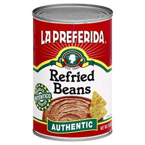 La Preferida Authentic Refried Pinto Beans ? Homemade taste of traditional creamy frijoles refritos. 4 simple ingredient, 16 oz (Pack of 6)