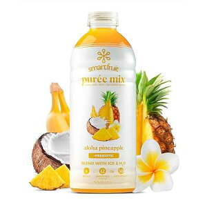 ?????? ??? ???? + ??????, 100% ?? ?? ??, Non-GMO, ????, ?? - 1.42?? Smartfruit Aloha Pineapple + Prebiotic ? 100% Real Fruit Puree with Pineapple, Banana, Apple & Coconut ? Great