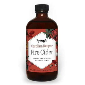 Hany's Harvest Carolina Reaper Fire Cider ? 16 fl oz Glass Bottle All-Natural, Small-Batch, Handcrafted, Non-GMO, Gluten-Free Hany's Harvest Carolina Reaper Fire Cider 16 fl oz Glass Bottle All-Natural, Small-Batch,