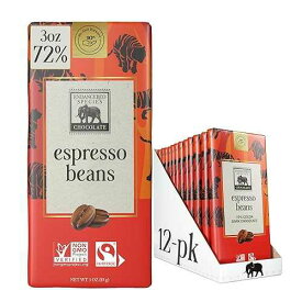 Endangered Species Chocolate Endangered Species Dark Chocolate Bar with Espresso Beans (72% cocoa)