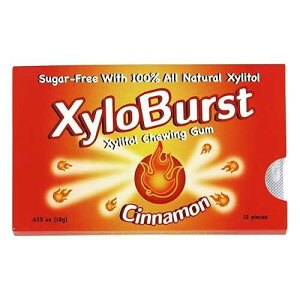Xyloburst �u���X�^�[�p�b�N �L�V���g�[���K���A�V�i�����A12 �� Xyloburst Blister Pack Xylitol Gum, Cinnamon, 12 Count